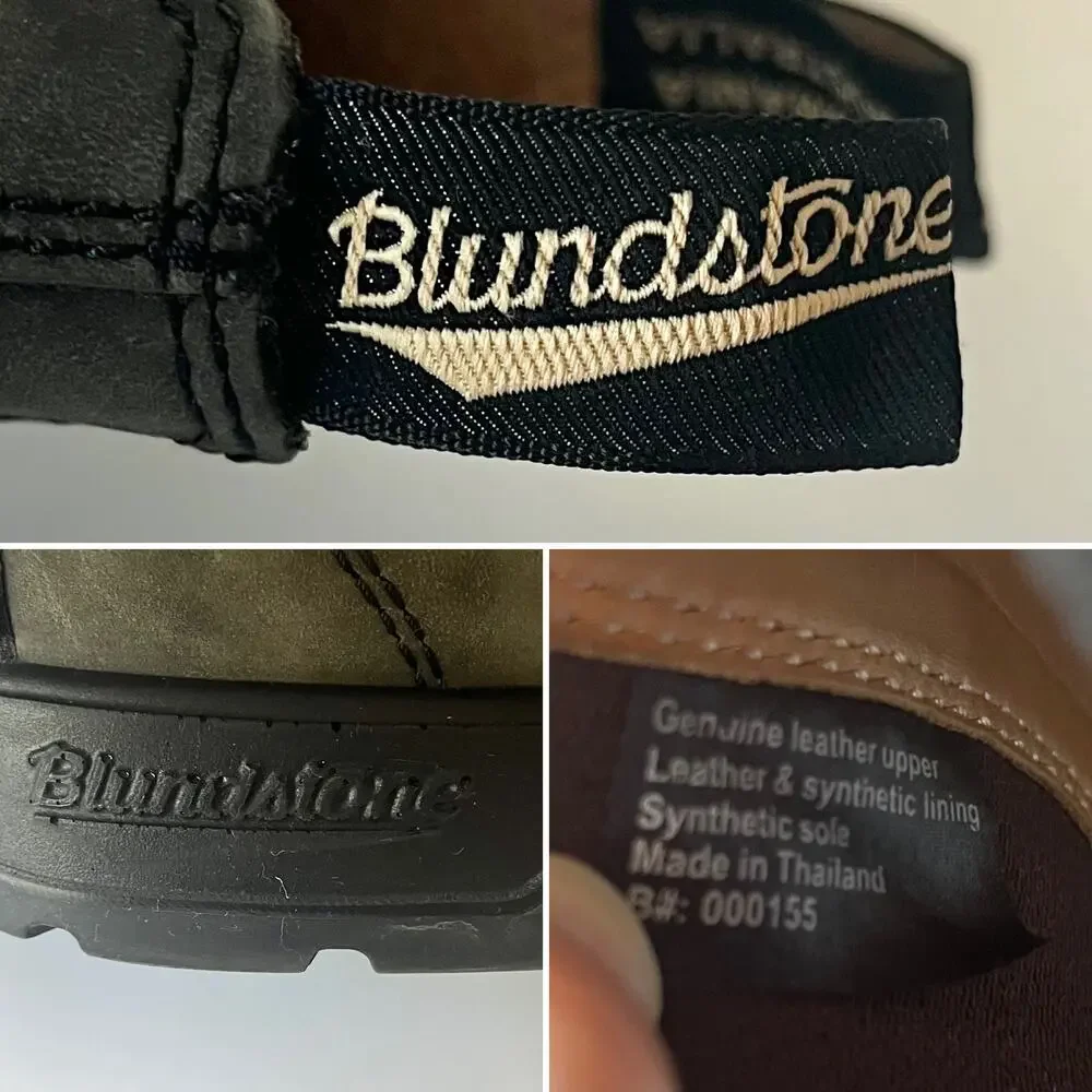 Blundstone 587 Rustic Black Chelsea Boots Size AU 9 / US W 12 / M 10